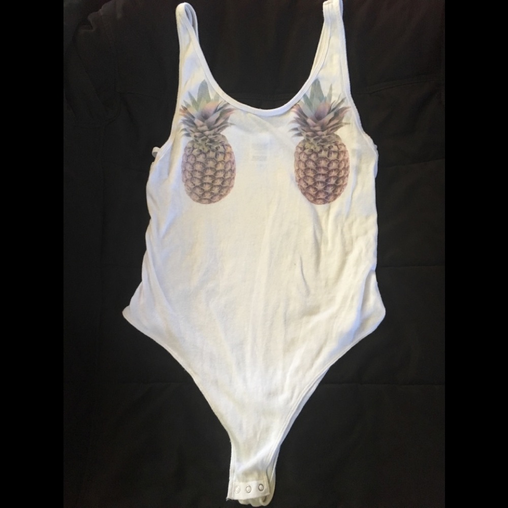 🍍 PINK VICTORIA SECRETS PINEAPPLE PASTIE BODYSUIT